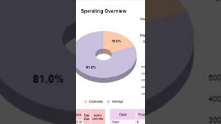 Budget by Paycheck for Google Sheets amp Excel shorts [upl. by Channing590]