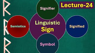 Lecture24 What is a Linguistic Sign Symbol Signifier and signified Semiotics [upl. by Catharina558]