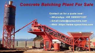 Mobile Concrete Batching Plant Animation Display [upl. by Edelman]