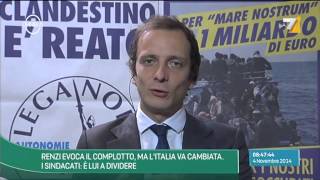 Omnibus  Renzi evoca il complotto ma lItalia va cambiata Puntata 04112014 [upl. by Ennirroc]