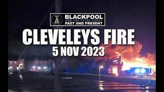 Cleveleys Fire  Jubilee Gardens Nov 2023 [upl. by Hooke]