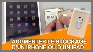 Augmenter lespace de stockage dun iPhone  iPad  clé USB lightning [upl. by Aryad]