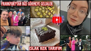 kaşlarımı yaptırdım‼️sizlere sufle tadında enfes ıslak kek tarifi💯takipcimiz geldi⁉️Günlük vlog💯 [upl. by Harrow]