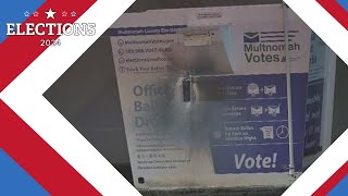 Elections 2024 Ballot boxes damaged in Washington Oregon [upl. by Chitkara]