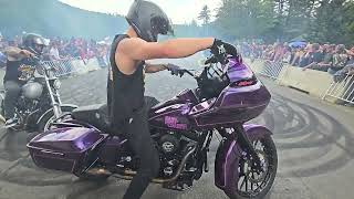 101th Bike Week Laconia Nh smoke show Part 4 [upl. by Ibbob]