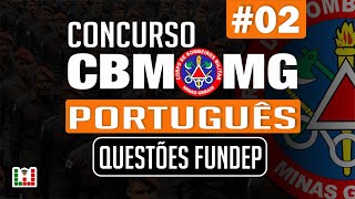 Concurso Bombeiros MG CFO  Português 02  Questões Fundep [upl. by Joiner]