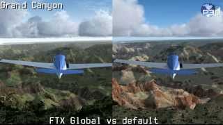 OrbX FTX Global vs default P3D [upl. by Akirat62]