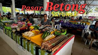 Pasar Rural Produce Market Betong Tumpuan warga Betong mencari bahan masakan 👍✌️ [upl. by Branscum]