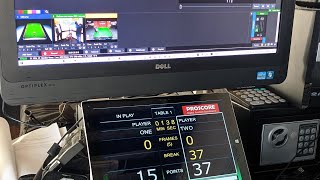 ProScore Snooker Scoreboard and VMIX streaming software integration [upl. by Sladen411]