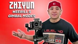 Zhiyun Weebill S Gimbal Modes [upl. by Yenrab]