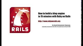 Ruby on Rails demo [upl. by Alguire21]