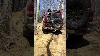 MITSUBISHI PAJEROSHOGUNMONTERO LIMITED TAKING ON MORE STEEP TRAILS AT WINDROCK OFFROAD PARK [upl. by Ogdon]