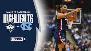 HIGHLIGHTS  No 2 UConn Womens Basketball Defeats No 14 North Carolina [upl. by Oam]