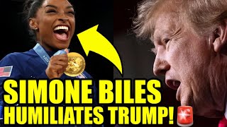 Simone Biles BLASTS TRUMP After Winning Gold At OLYMPICS [upl. by Dawna]