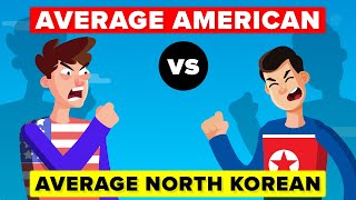 Average American vs Average North Korean [upl. by Ailisec972]