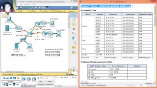 5412  Packet Tracer  Skills Integration Challenge [upl. by Norrv]