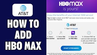 How To Add HBO Max To Att Account  How do I add HBO Max to my ATampT account [upl. by Etheline]