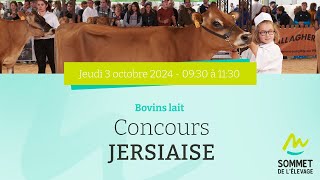 Sommet de lélevage 2024  Concours Jersiaise  Bovins lait  03102024 [upl. by Tolman715]