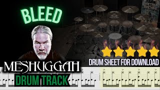 Meshuggah  BLEED DRUM TRACK  SHEET MIDI [upl. by Barbarese]