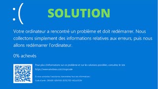 COMMENT REPARER UNE ERREUR DECRAN BLEU SUR WINDOWS 1011 [upl. by Daj]