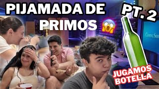 JUGAMOS A LA BOTELLA😱🔥Pijamada de Primos pt 2  Hermanas JM [upl. by Sedlik]