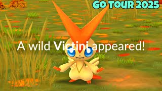 Finally 😵 Shiny Victini in Pokemon Go  Go Tour 2025 [upl. by Hanschen]