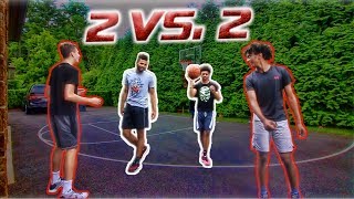 INTENSE 2 vs 2 Basketball Game for FREE SHOES [upl. by Eirolav]