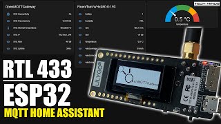 RTL 433 ON ESP32 DEVICE  MQTT HOME ASSISTANT [upl. by Lidda]