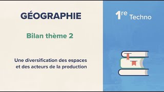 Une diversification des espaces et des acteurs de la production Géographie 1re Techno [upl. by Rooney]