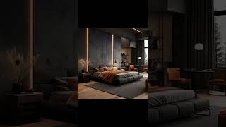 Modern Dark Themed Bedroom Designs  Home Designs shorts youtubeshorts trending viralvideo fyp [upl. by Ettennej]