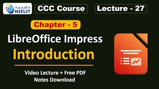 CCC Chapter 5 Impress  LibreOffice Impress for CCC Exam  CCC Online Class  CCC Lecture  27 [upl. by Lugo]