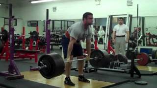 Kevin McLaughlin hits a raw 700lb deadlift  210lbs bodyweight at Iron Sport Gym [upl. by Yngiram]