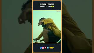 Pushpa 2 Censor Completed  UA🔥  Allu Arjun Sukumar Rashmika  TFI  THYVIEW [upl. by Adlez]