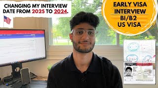 How to Schedule an Early USA Visa Appointment  Changing my Interview Date from 2025 to 2024 🇺🇸 🇨🇦 [upl. by Yelsiap]