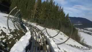 Alpine Coaster Flachau LuckyFlitzer im Winter [upl. by Weinstock]