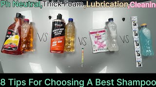 3m Car Wash Shampoo Vs Wavex Car Shampoo Vs Hair Shampoo Vs Detergent  Best Review Bike Foam Wash [upl. by Ahseela]