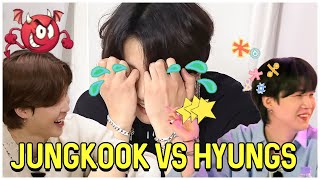 BTS Maknae Jungkook Vs Annoying Hyungs [upl. by Zerline]