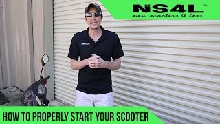 How to Properly Start Your Scooter  Scooter Startup Troubleshooting [upl. by Ahsimal]