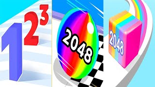 Jelly Run 2048 vs Number Master Number Run vs Ball Run 2048  Runners Gameplays Ep2 [upl. by Jun]