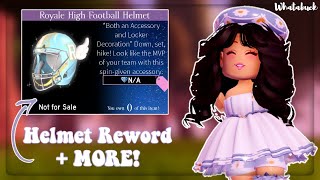 Royale High Football Helmet REWORKED  New Patterns Coloring and MORE ⛑  Royale High [upl. by Eveiveneg375]