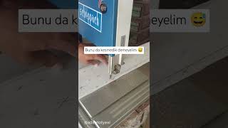 Scheppach Bada 1 Şerit testere ile PVC asma Tavan kesimi scheppach bandsaw şerittestere hızar [upl. by Legyn]