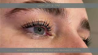 Eye Lash Lift and Tint Process and Results [upl. by Qulllon]