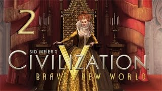 England 2 Civilization V Brave New World [upl. by Doehne640]