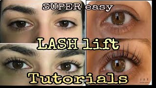 LASH LIFT TUTORIALS EYELASH PERMING TUTORIALS [upl. by Ellinej]