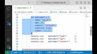 15 es6 object data type  what is JOSN  create and modify es6 object [upl. by Ayamahs]