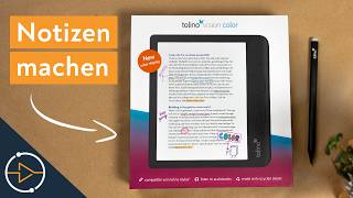 Tolino Vision Color  Was kann der Farb EReader mit Stylus [upl. by Yenolem]