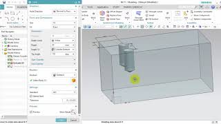 Bài 10 Nhóm lệnh tạo lỗ Hole trong NX 11 [upl. by Ayekan598]