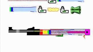 airgun mechanism parts assemble and operation [upl. by Dietz]