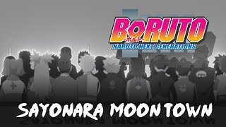 Boruto Naruto Next Generations  Sayonara Moon Town END2LyricsSubEnglishCover [upl. by Lenwood]