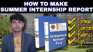 how to Prepare SUMMER INTERNSHIP REPORT  how to Make SUMMER TRAINING REPORT  for BBA Bcom MBA [upl. by Ashby541]